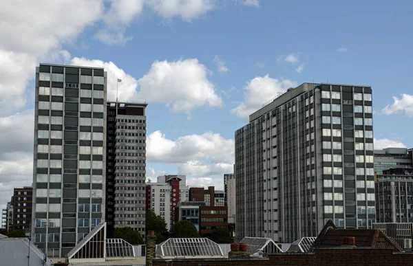 Високі Будинки Офісами Квартирами Центрі Кройдона Південний Лондон — стокове фото