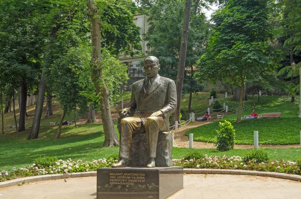 Estambul Turquía Junio 2016 Estatua Del Líder Turco Kemal Ataturk — Foto de Stock