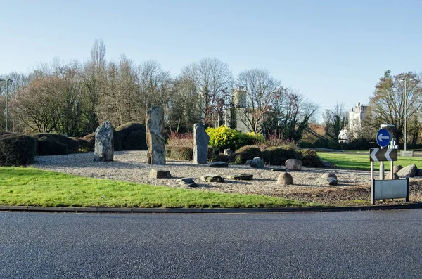 Vista Tardia Rotunda Daneshill Basingstoke Likened Stonehenge Uma Das Muitas — Fotografia de Stock