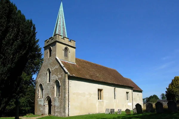 Iglesia San Nicolás Steventon Hampshire Donde Padre Novelista Jane Austen —  Fotos de Stock