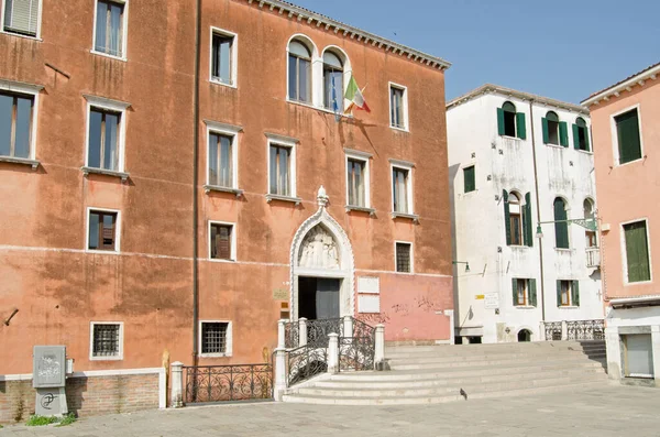 Italské Vládní Úřady Historickém Campo Sant Anzolo Benátkách Itálie Finanční — Stock fotografie
