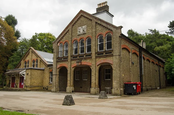 Fachada Histórica Biblioteca Del Príncipe Consorte Aldershot Military Town Hampshire — Foto de Stock