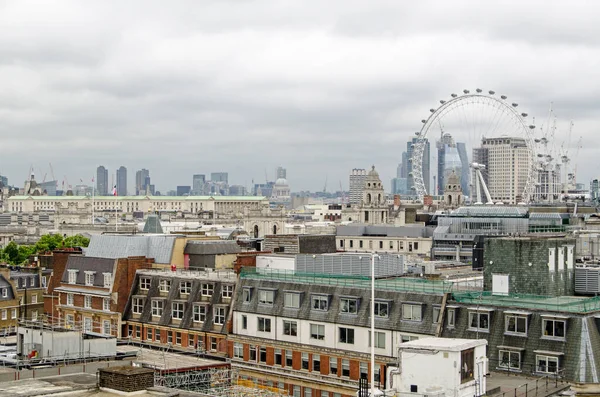 Vista Sobre Telhados Westminster Direção South Bank City London Dia — Fotografia de Stock