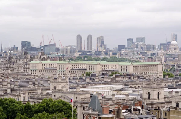 Vista Sobre Telhados Whitehall Com Telhado Cobre Verde Ministério Defesa — Fotografia de Stock