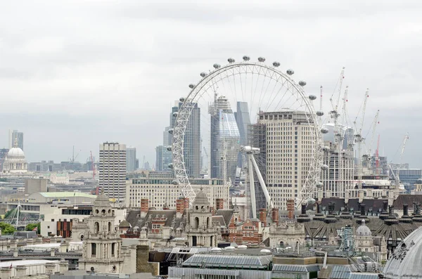 Vista Sobre Telhados Westminster Direção Distrito South Bank Londres Incluindo — Fotografia de Stock