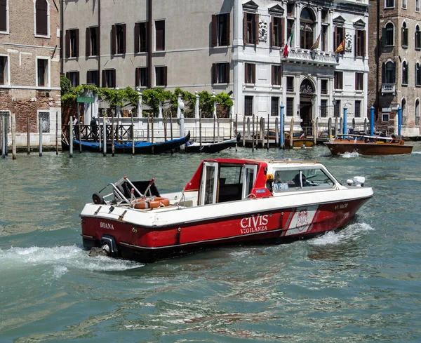 Venedig Italien Mai 2019 Ein Privates Sicherheitsboot Der Gruppe Civis — Stockfoto