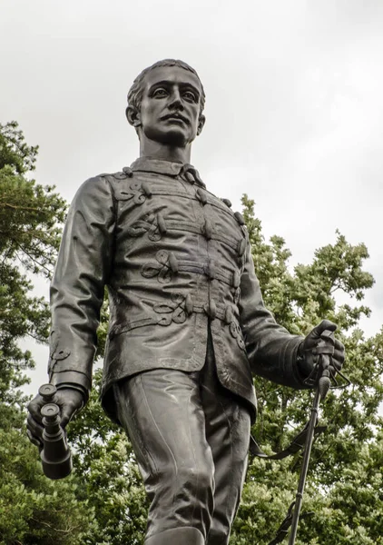 Monumento Histórico Que Celebra Vida Napoleão Príncipe Imperial Exposição Pública — Fotografia de Stock