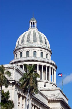 Havana Capitolio binasının tarihi kubbesi, Küba Yasama Meclisi 'nin evi..