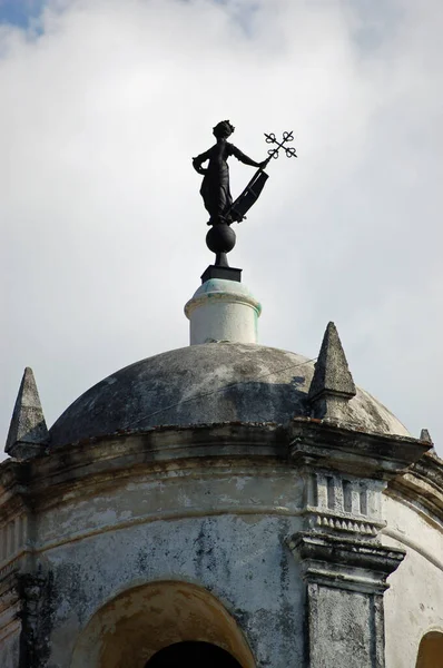 Icônica Escultura Bronze Giraldilla Palheta Meteorológica Topo Castillo Real Fuerza — Fotografia de Stock