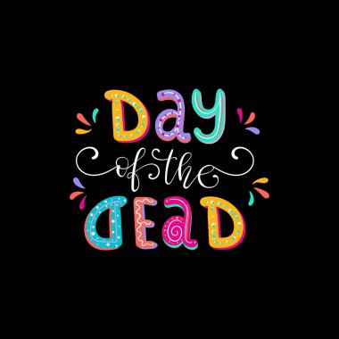 Ölü harf vektör illüstrasyonu günü. 