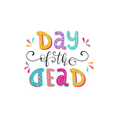 Ölü harf vektör illüstrasyonu günü. 