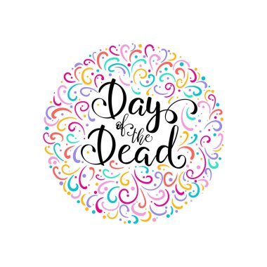 Ölü harf vektör illüstrasyonu günü. 