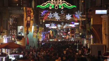 İnsanlar yürürken, Istiklal Caddesi, Kasım 2016, Türkiye