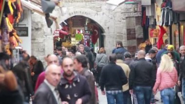  İnsanlar kalabalık, Istanbul City, Kasım 2016, Türkiye