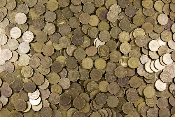 Fondo de monedas. Muchas monedas —  Fotos de Stock