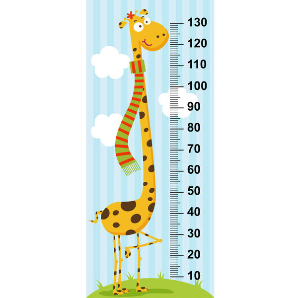 long neck giraffe height measure 