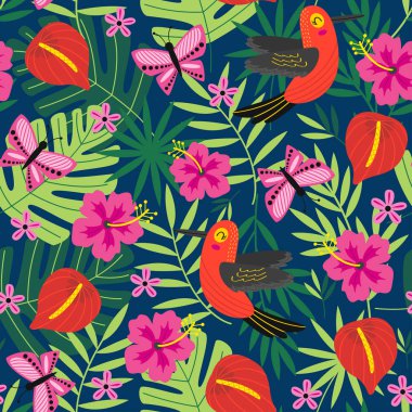 tropikal doğa ile Seamless Modeli 