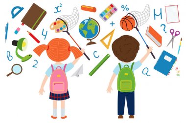 kız ve erkek yakalar okul malzemeleri 