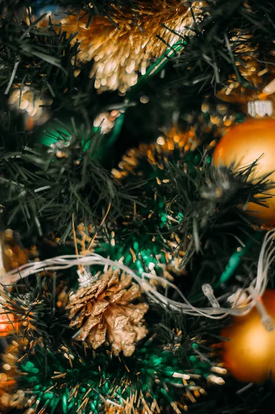 Presentes debaixo da árvore de Natal. Fundo de Natal — Fotografia de Stock