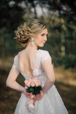 Arka güzel gelin gelin grup ile