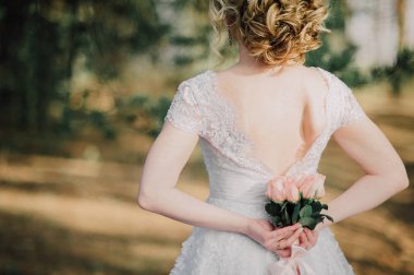 Arka güzel gelin gelin grup ile