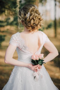 Arka güzel gelin gelin grup ile