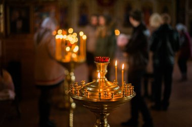 Beyaz Rusya Ortodoks Kilisesi Paskalya Gomel, Belarus İçişleri. Paskalya en popüler dini bayram Beyaz Rusya'da olduğunu..