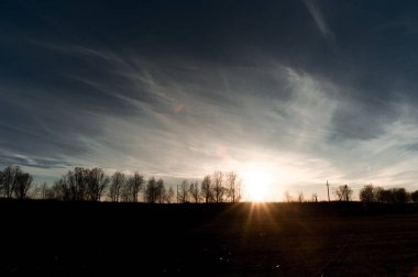 Sping arka plan - nehir, göl, kar, erime, ısınma, environm