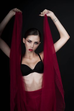 Yüksek moda look.glamor gülümsemek güzellik portresi güzel Ca