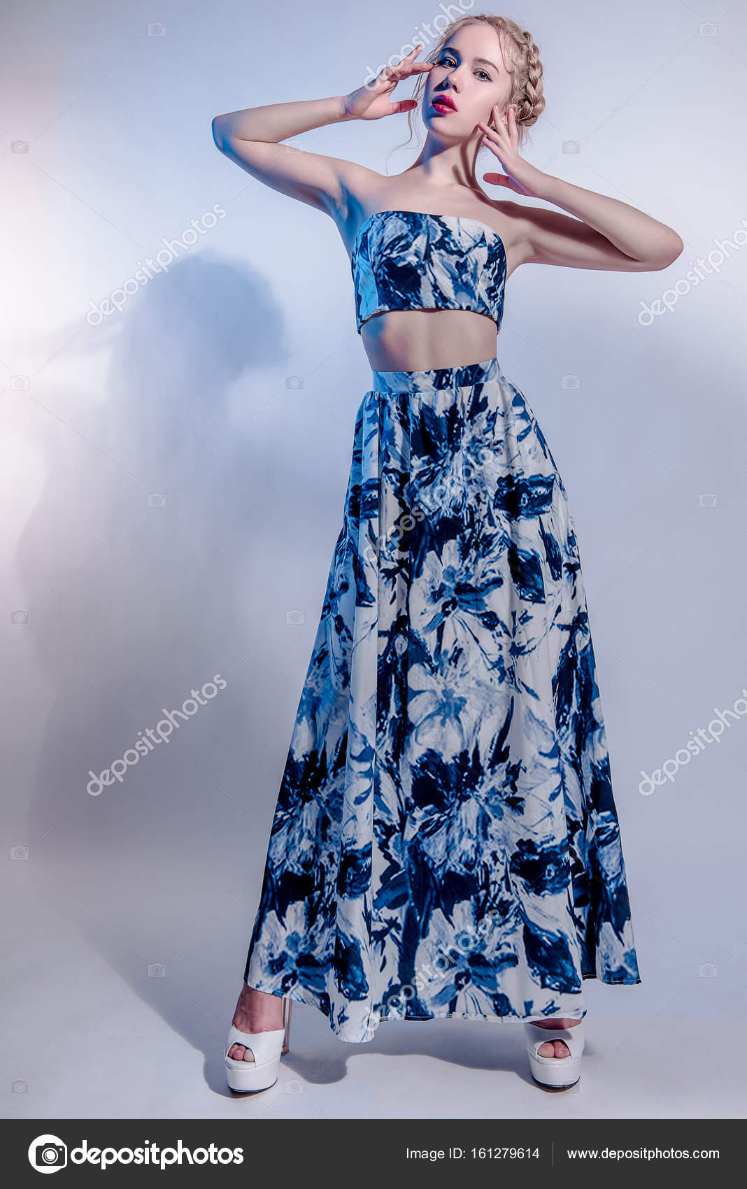 spring blue dress