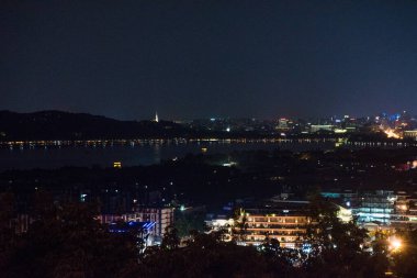 Hangzhou, Çin - 1 Ağustos 2017: Eski tarihi mimari ve müzeler.