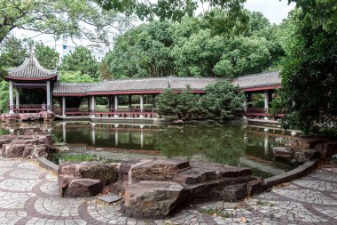 Zhejiang Jiaxing Güney Gölü Sahne Parkı.
