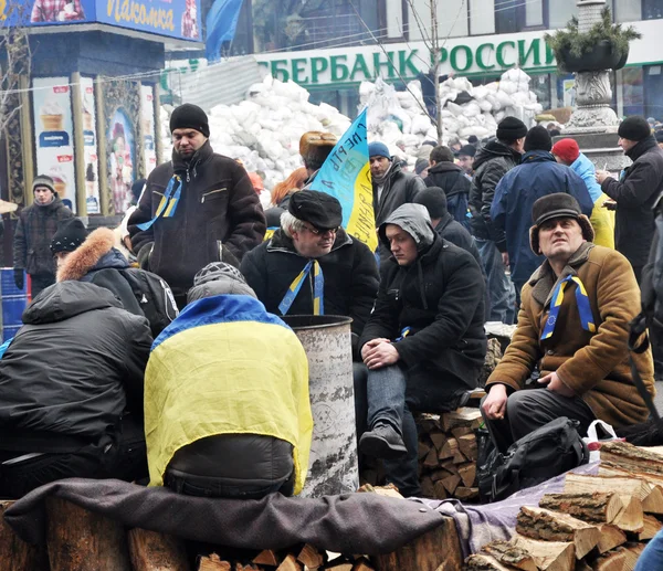 Преимущества киевской революции на Майдане — стоковое фото