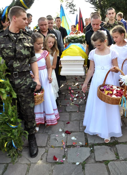 Chortkiv Ternopil Ουκρανία Σεπτεμβρίου 2014 Κάτοικοι Στο Τελευταίο Ταξίδι Chortkiv — Φωτογραφία Αρχείου