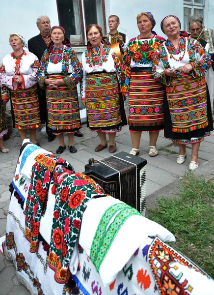 Holiday borscht and embroidery _ 13 — стоковое фото