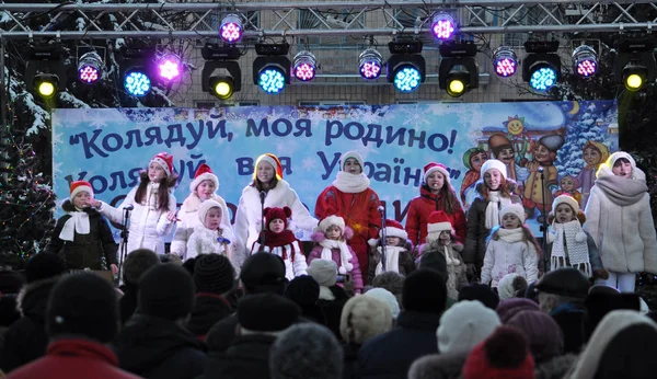 Stad Holiday Kerstmis carols_43 — Stockfoto