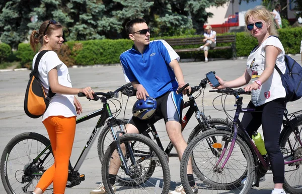 Day bike in Chortkiv — Stock Photo, Image