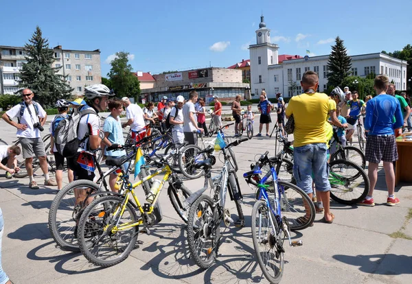 Día en bicicleta Chortkiv _ 6 — Foto de Stock