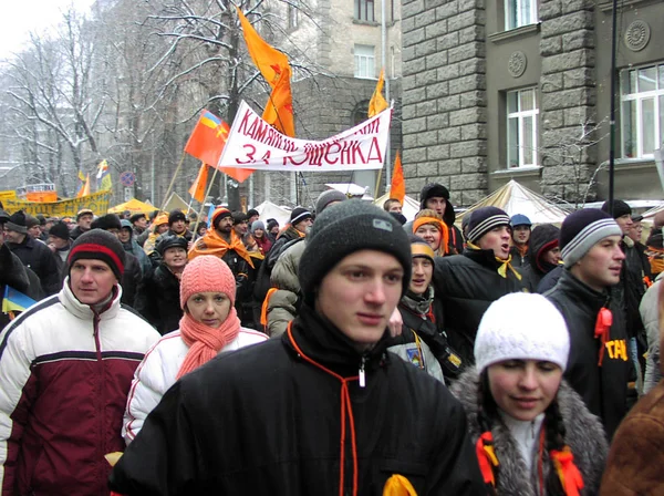 Kiev 2004_12 içinde turuncu Devrimi — Stok fotoğraf