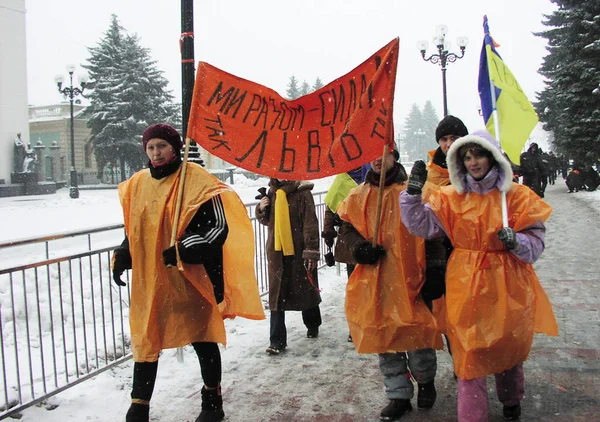 Помаранчеву революцію в Києві в 2004_52 — стокове фото
