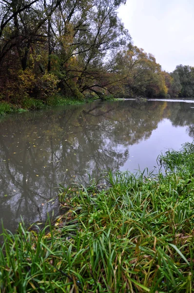 川の秋の風景 — ストック写真