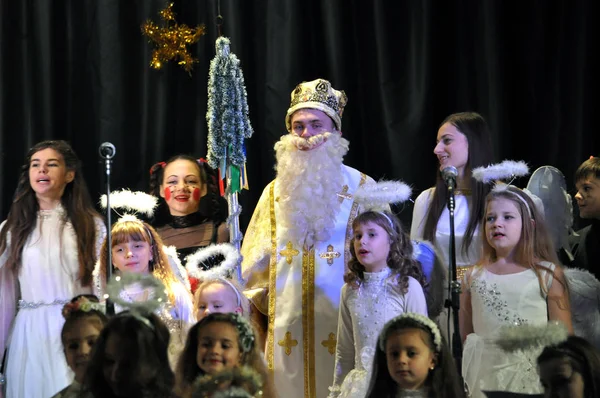 Ukrainian children celebrate St_Nicholas Day_9 — Stock Photo, Image