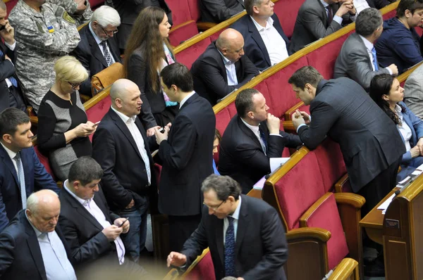 Schůzka parlamentu Verchovna Rada Ukrajiny — Stock fotografie