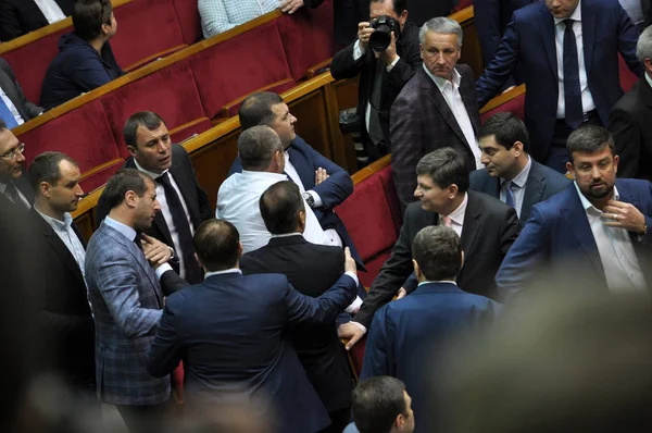 The meeting of parliament Verkhovna Rada of Ukraine_2 — Stock Photo, Image