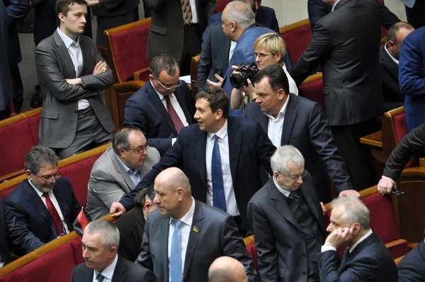 A reunião do Parlamento Verkhovna Rada da Ucrânia _ 6 — Fotografia de Stock