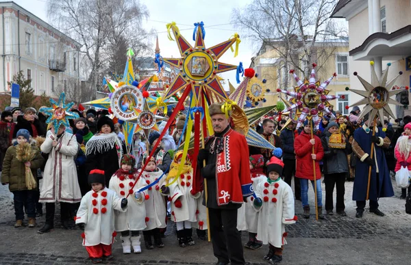 Holiday julsånger och julstjärna — Stockfoto