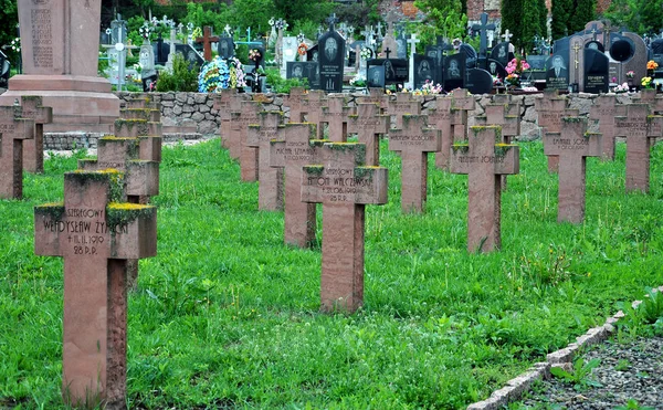 Cementerio militar polaco — Foto de Stock