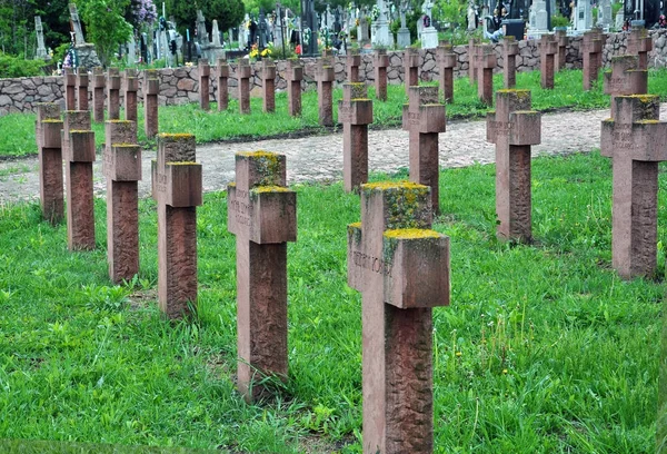 Cementerio militar polaco — Foto de Stock