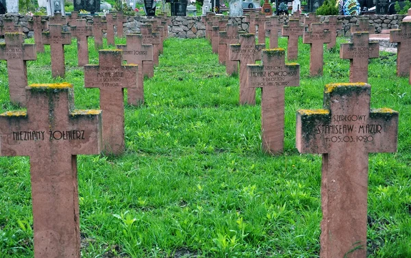 Cementerio militar polaco — Foto de Stock