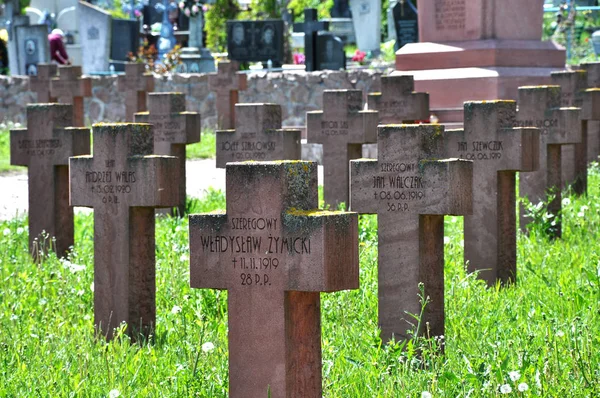 Cementerio militar polaco — Foto de Stock